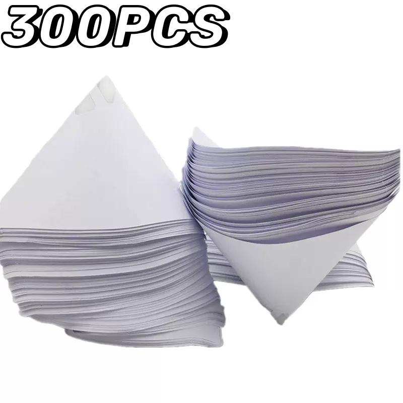 300pcs Car Disposable Paper Filter 190 Mesh Purifying Straining Cup Paint Spray Mesh Conical Nylon Micron Paper Funnel Tools 300PCS