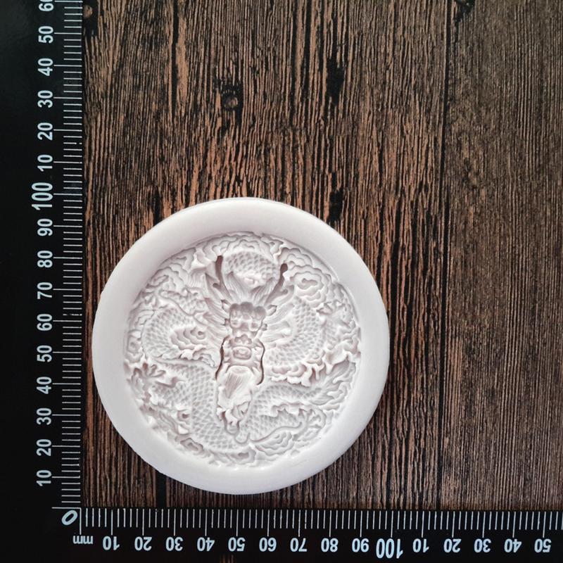 Fondant Silicone Mould China Dragon Phoenix Style Cake Mould Chocolate Fondant Mould Baking Tools