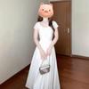 French First Love Pure White Dress New Summer Small Temperament Beautiful Waist Dress