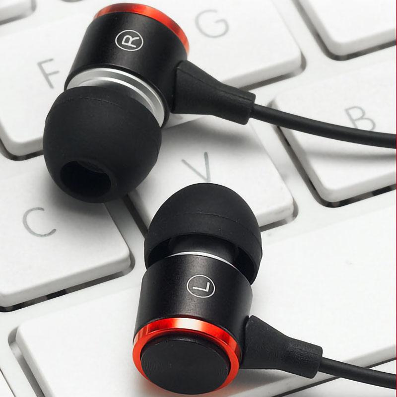 

Wired Earphone Noise Reduction HiFi Heavy Bass Earbuds Headphone with Microphone for Phone PC Laptop Black чёрный