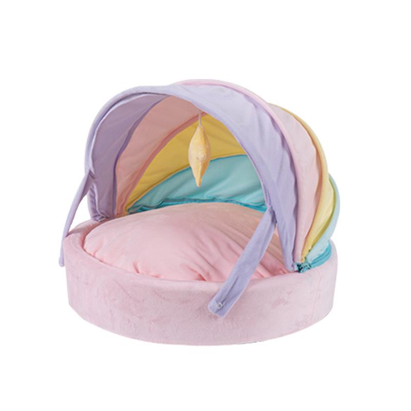 

Rainbow Crib Кошачий наполнитель Собачий наполнитель с шейкером Полузакрытый кошачий наполнитель Коврик для кошачьей кровати Собачий наполнитель Товары для животных