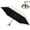 [JIS Certified, Improved Step-by-Step Storage] Sun Umbrella, UV Cut, 100% Light Blocking, Heat Shielding, Foldable, Rain or Shine, Automatic