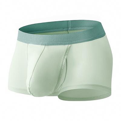 Slip d'été ultra fin pour homme Espace Bin Ouverture latérale fendue Soie glacée respirante Angle plat
