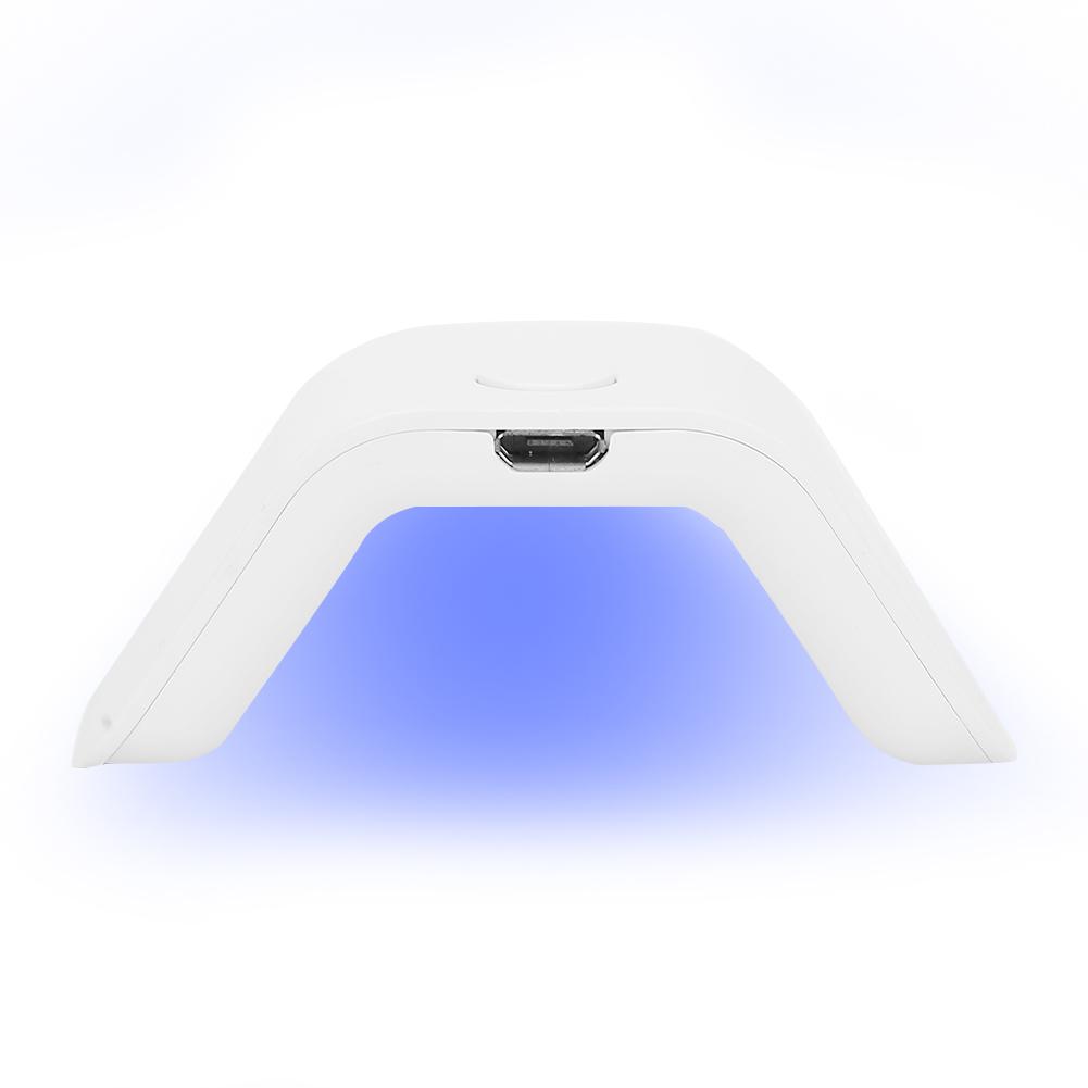 2W Ein-Finger UV Lampe Mini Maniküre Nagellack Trockner Nagelgel HärtungslampeWeiß
