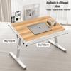 Bureau de chevet et support de lecture pliables réglables en hauteur