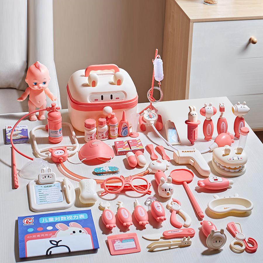 Familien Rollenspiel Arztkoffer – Medizinisches Spielzeug für Kinder mit Stethoskop, Brille & Werkzeugen, Lustiges Rollenspiel Geschenk