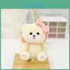 Charming Plush Animal Backpack Pendant Soft And Colorful Keychain For Girls
