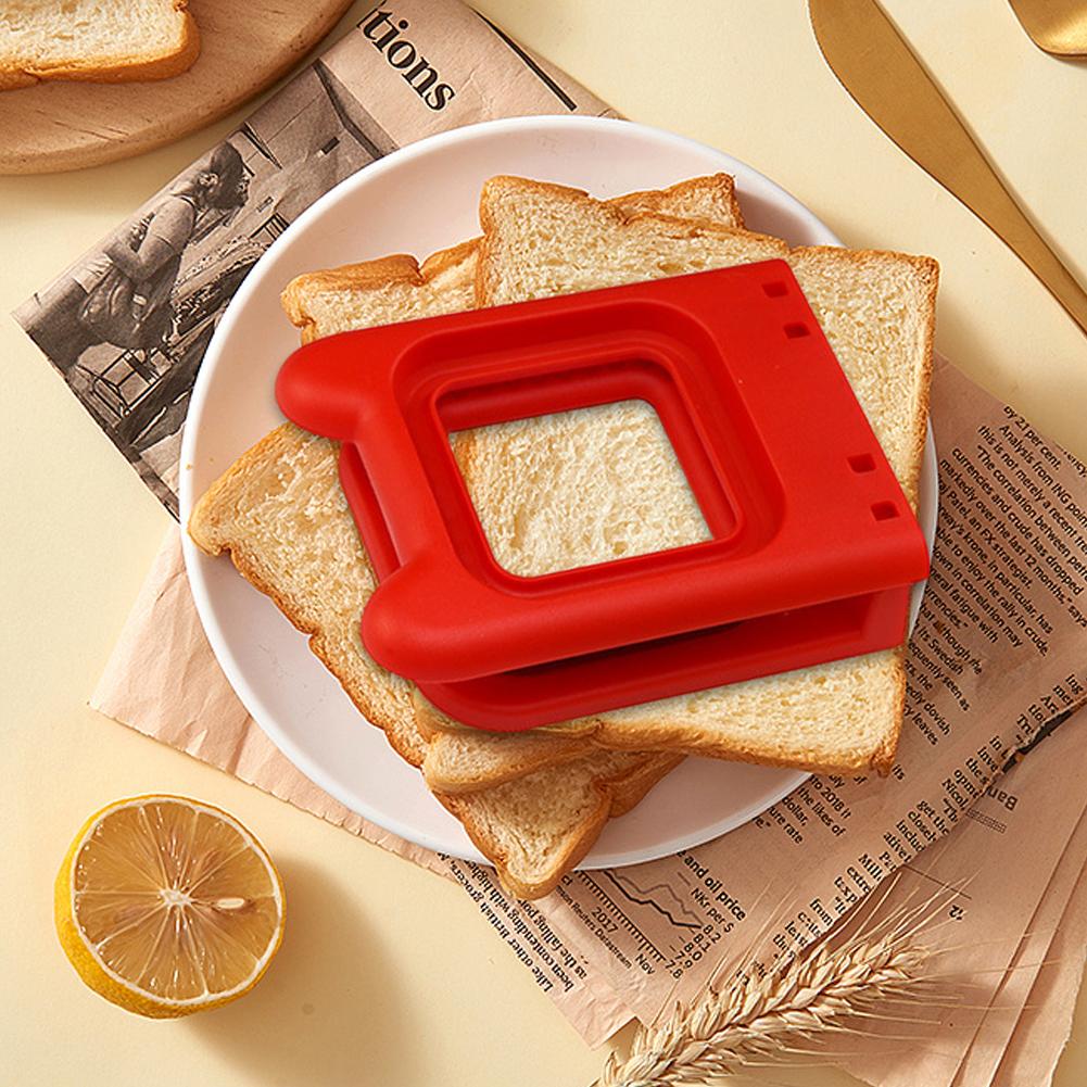 Square Uncrustables Sandwich Maker Cut and Seal Stainless Steel Crustless Bread Sandwich Sealer Remove Bread Crust Easy To Use