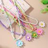 5Pcs Bohemia Bead Choker Colorful Pendant Necklace Fashion Plumeria Necklace  Daily Wear