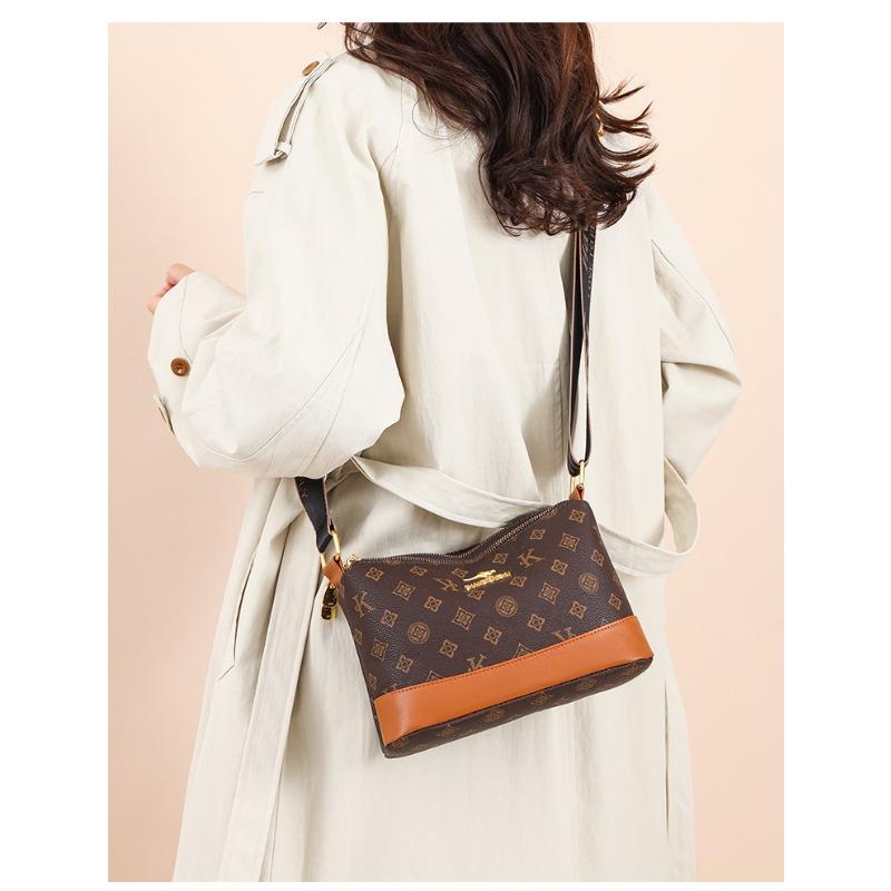 New Soft Leather Women Bag Premium Shoulder Bag Large Capacity Middle-Aged Mom Bag Minimalist Versatile Crossbody Bag