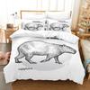 Capybaras Single Double Queen King Size Bedding Set Boys Bedroom Duvet Cover 3D Print Anime Bed Sheet Set Duvet Cover Bed Set
