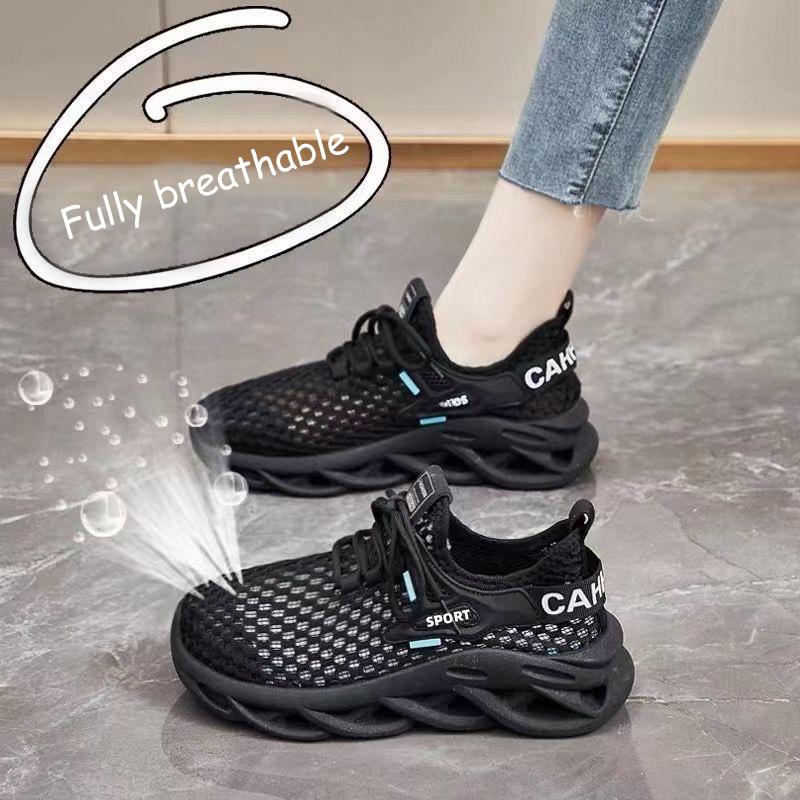 Women Anti Slip Hollow Mesh Shoes Breathable Summer New Sneakers Casual Sports Shoes Running Shoes