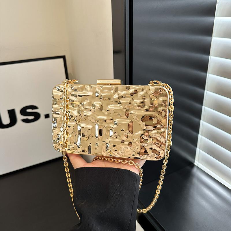 Acrylic shell bag 2025 new European and American fashion ice crack net red single shoulder women's chain dinner bag tide