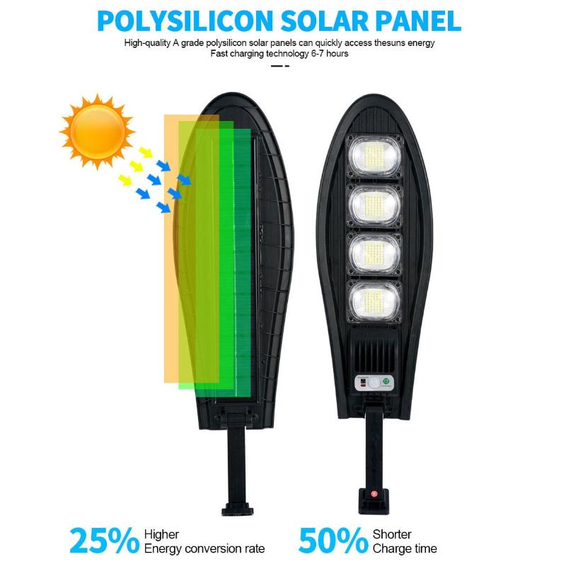 LED Solar Lights 3 Modes Outdoor Garden Street Light With Motion Sensor Waterproof Wall Light for Garage