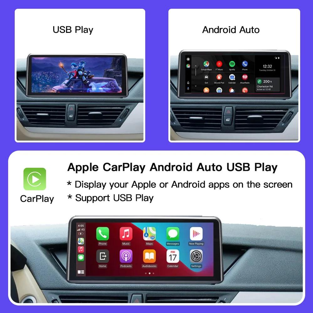 AUTOabc Drahtlose Linux carplay Android Auto Multimedia Display Für BMW X1 E84 2009-2015 CIC Navigation Video Wiedergabe