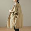 Women's Mid-Length Autumn Trench Coat - Casual Style Cardigan Outerwear