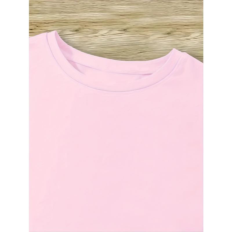 Kids Crew Neck Short Sleeve T-Shirt with Creative NO VABBE Letter Print