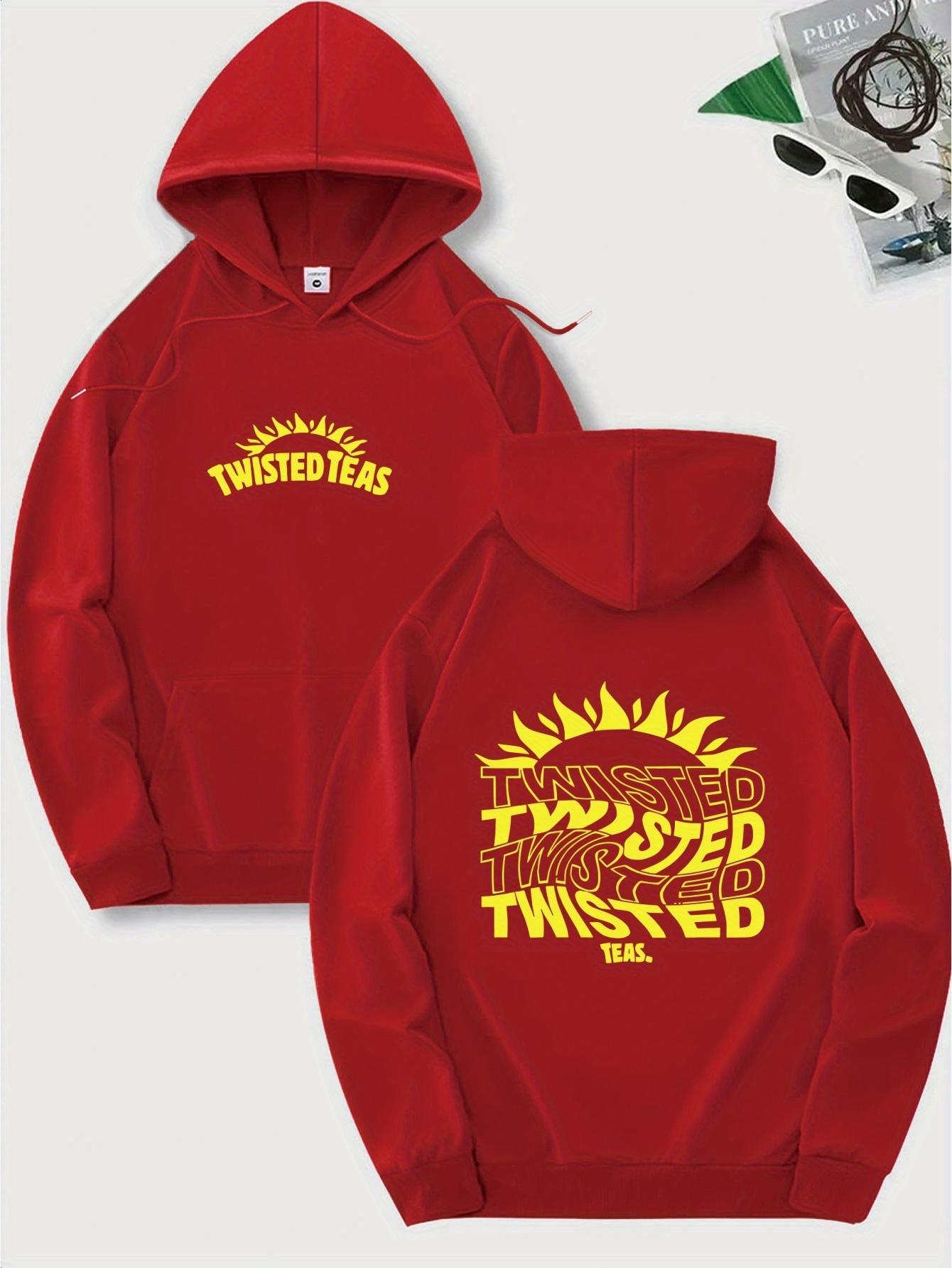 Men S Twisted Teas Graphic Hoodie Casual Pullover with Drawstring Fall Winter StreetwearFit Comfortable Fit Hoodie S