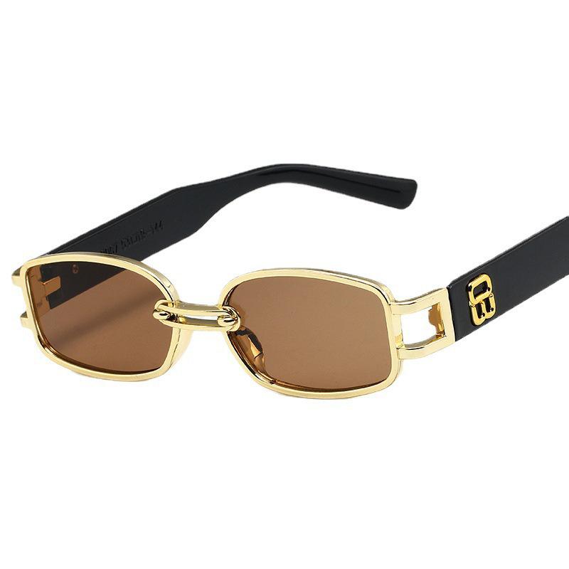 2022 Women's B-Shaped Square Sunglasses: European & American Trendy Co-branded Shades