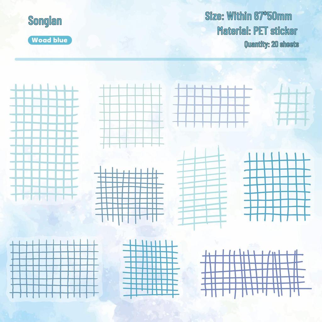Ge Yun Series Retro Story Sticker Pack, Journal DIY Decoration Material, 6 Styles