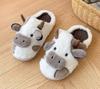 SHPEROWW and Room Cotton Slippers with a Cute Dairy Cow Cold Indoor Shoes for Fall and Size Women's Men's Shoes, Design, Warm, Weather, Non-Slip,