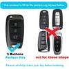 Fob Cover fit for Hyundai Venue Kona SE Santa Fe SE Tucson Key Cover Case Key Holder TPU Key Protector 3 Buttons B White