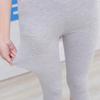 Summer Modal High-Waist Elastic Leggings - Multicolor Plus Size 7/8 Length Pants