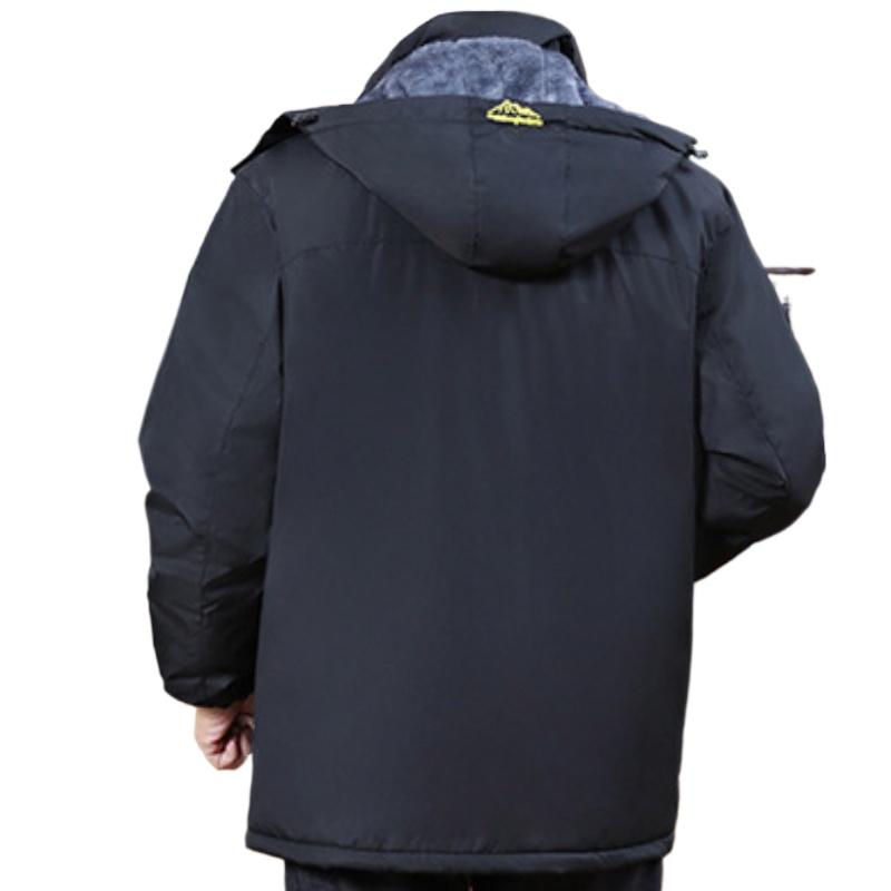Übergröße 9XL Winter Herrenjacke Plus Samt Dick Gepolsterte Jacke Mittelalterlich Outdoor Winddicht Herrenjacke