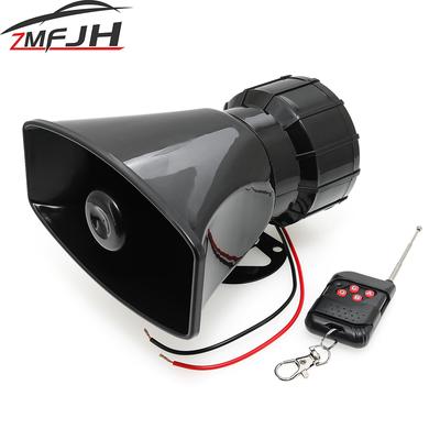 12V 7 Sounds Car Horn Speaker Wireless Electronic Siren Loud Warning Alarm For Car Trucks Remote Controller Siren Air Horn