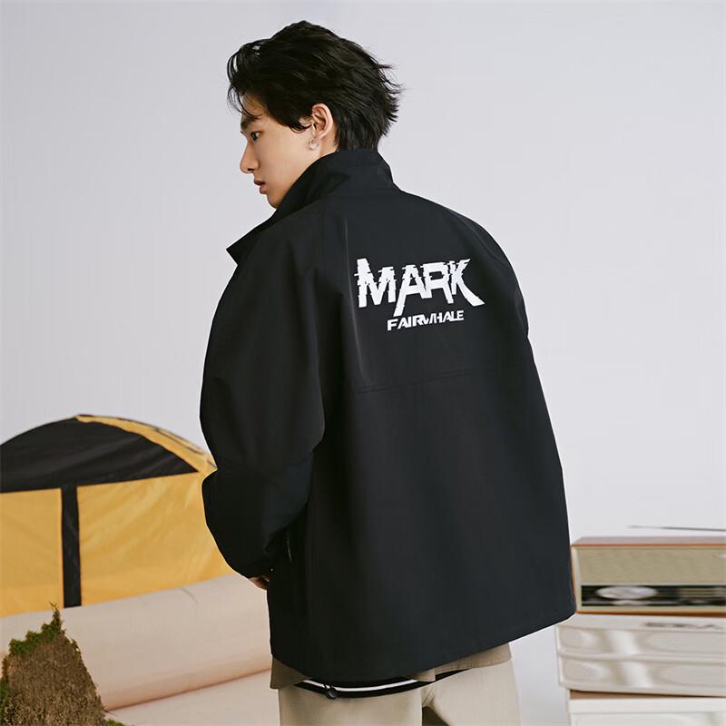 Mark Fairwhale Men's Stand-Collar Outdoor Windbreaker Jacket