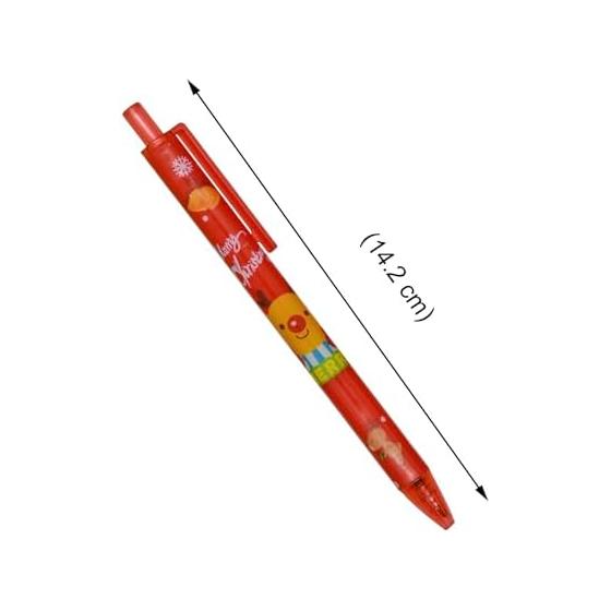 12 Pack Christmas Gel Pens, 0.5mm Black Ink, Retractable, Cute & Funny, Smooth Writing, Ideal for Planners, Office Supplies, Kids, School, Parties,