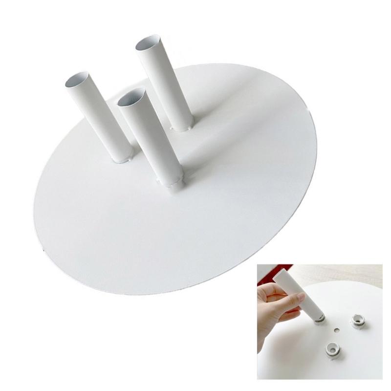 Base de Support de Fleurs Robuste avec Conception Amovible à 3 Trous pour Centres de Table de Réception de Mariage Décoration d'Événement Fourniture