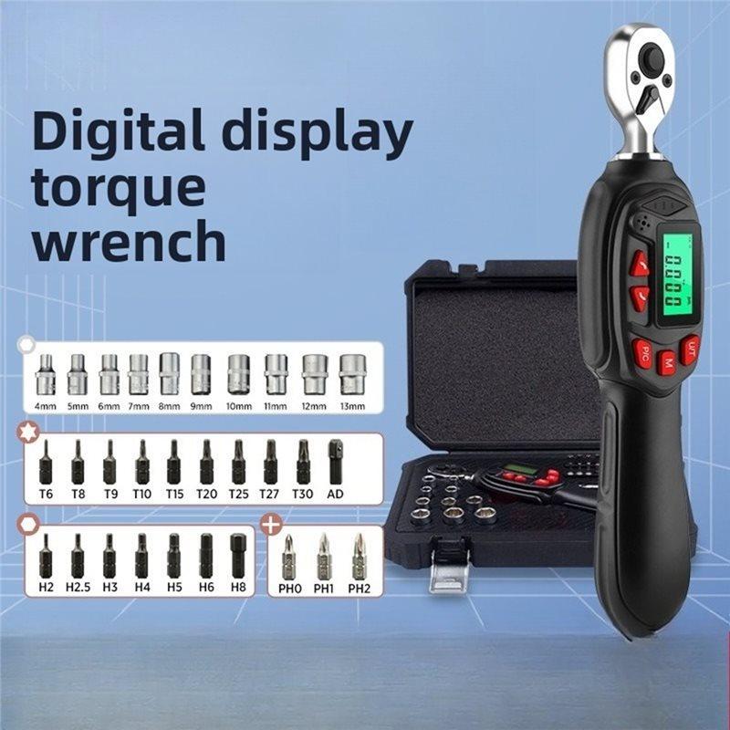 A84E-Electrician Screwdriver Digital Torque Wrench Electronic Kilogram Wrench Torque Wrench Set 1-20N.M