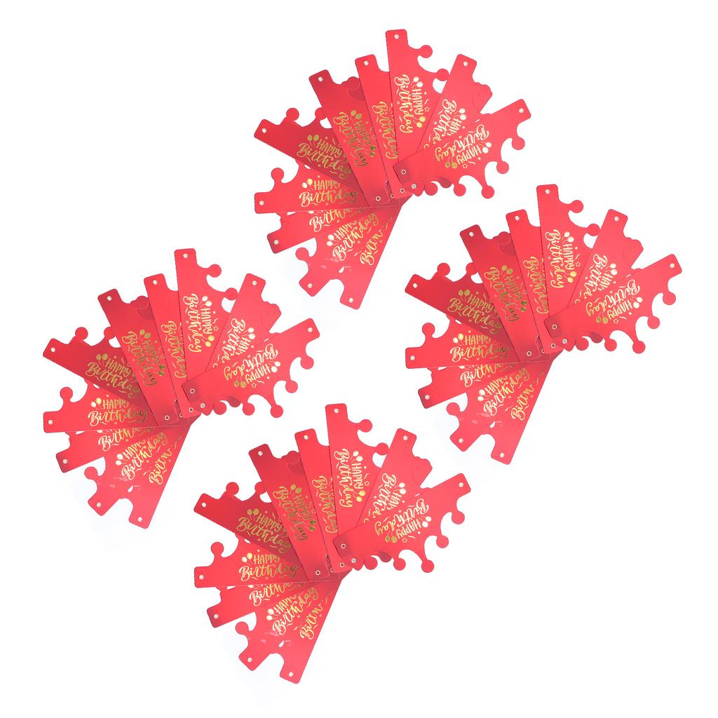 40pcs Paper Crowns Cute Shape Small Compact Attractive Decorative 22.5x11.5cm Birthday Crowns for Graduations