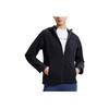 Anta Running Series Logo Print Fleece Hooded Long Sleeve Jacket Women Jacket Black 962245607-4