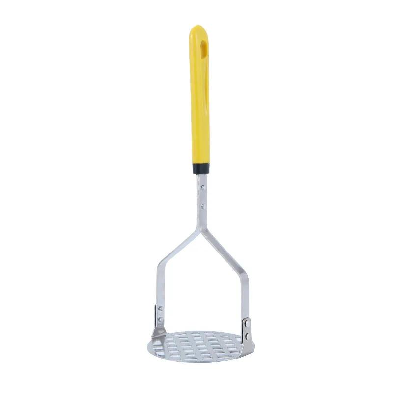 

Картофельное пюре из нержавеющей стали Картофельное пюре Пресс для чеснока Пресс для картофеля Дробилка для картофеля Инструменты для фруктов Соковыжималка жёлтый