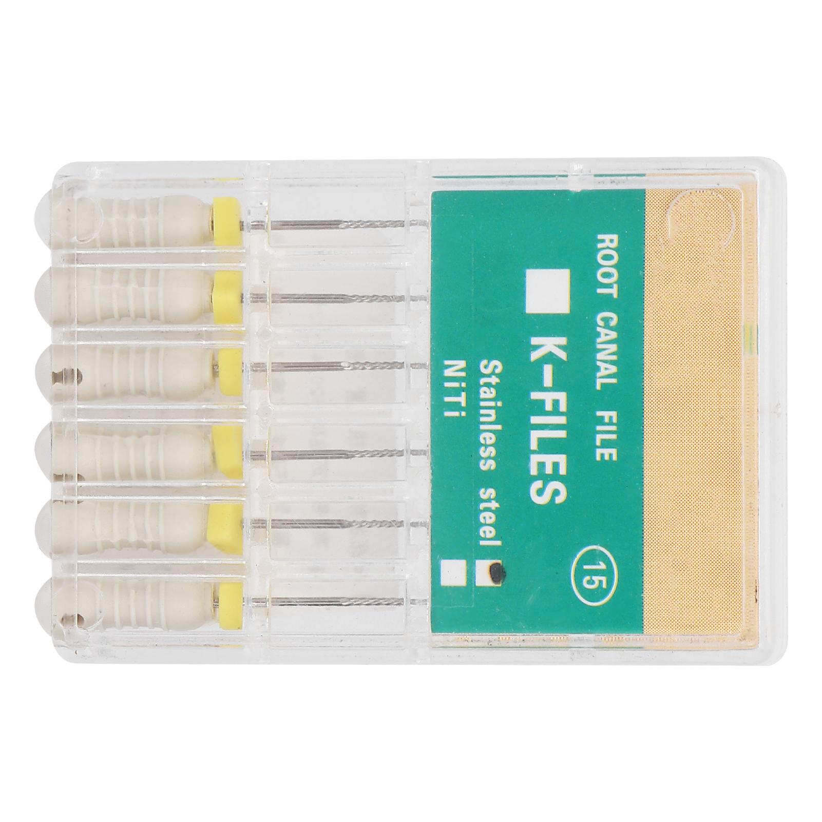 

Профессиональные эндодонтические K-файлы из нержавеющей стали, аксессуар для стоматологического инструмента(25мм 1дюйм )