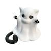 Integrated Molding Cat Ornament Ghost Figure, 3D Printed Decorative Ornament, Smooth Surface Statue Mini Desktop Decoration Halloween Gift for Lovers