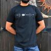 Guitar Heart Beat Pulse T-shirt Gift Guitarist Music Musical Rock Band Singer