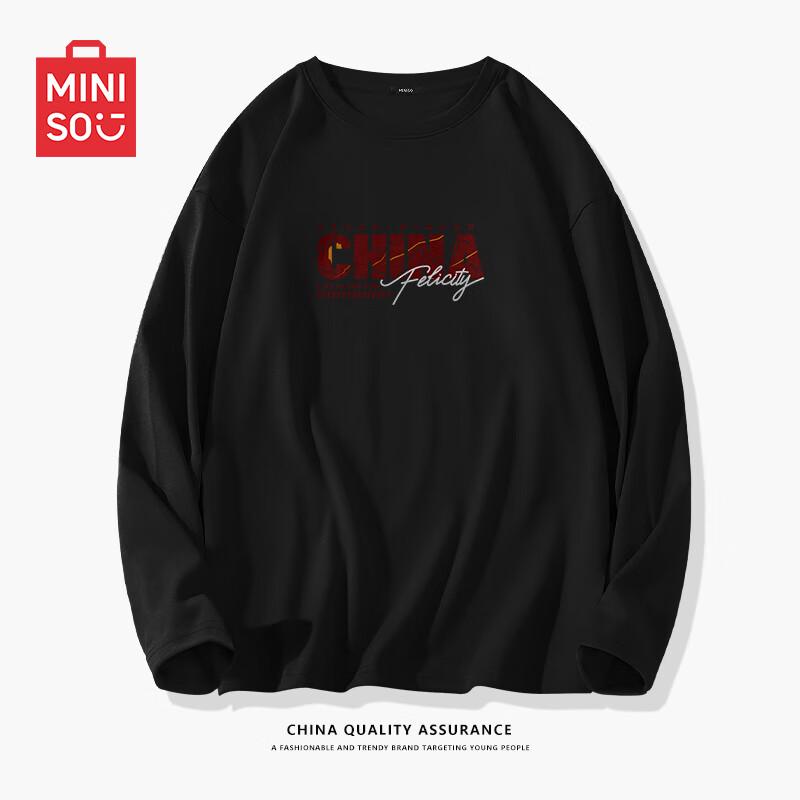 MINISO Men s Pure Cotton Long Sleeve T-Shirt XL