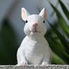 Resin Crafts Easter White Rabbit Sculpture Garden Landscape Ornaments Rabbit Statue Simulated Rabbit Bunny Statue