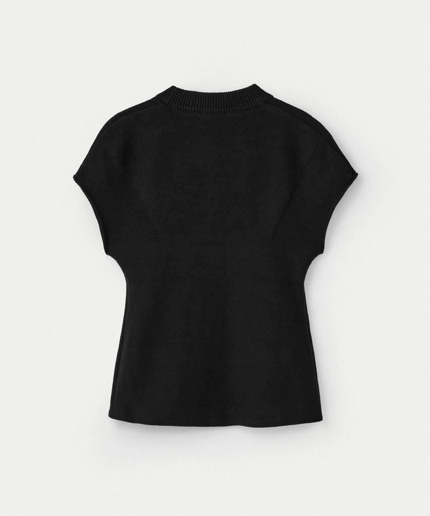UMARMUNG Pure Cotton Sleeveless U Neck Pullover_Black
