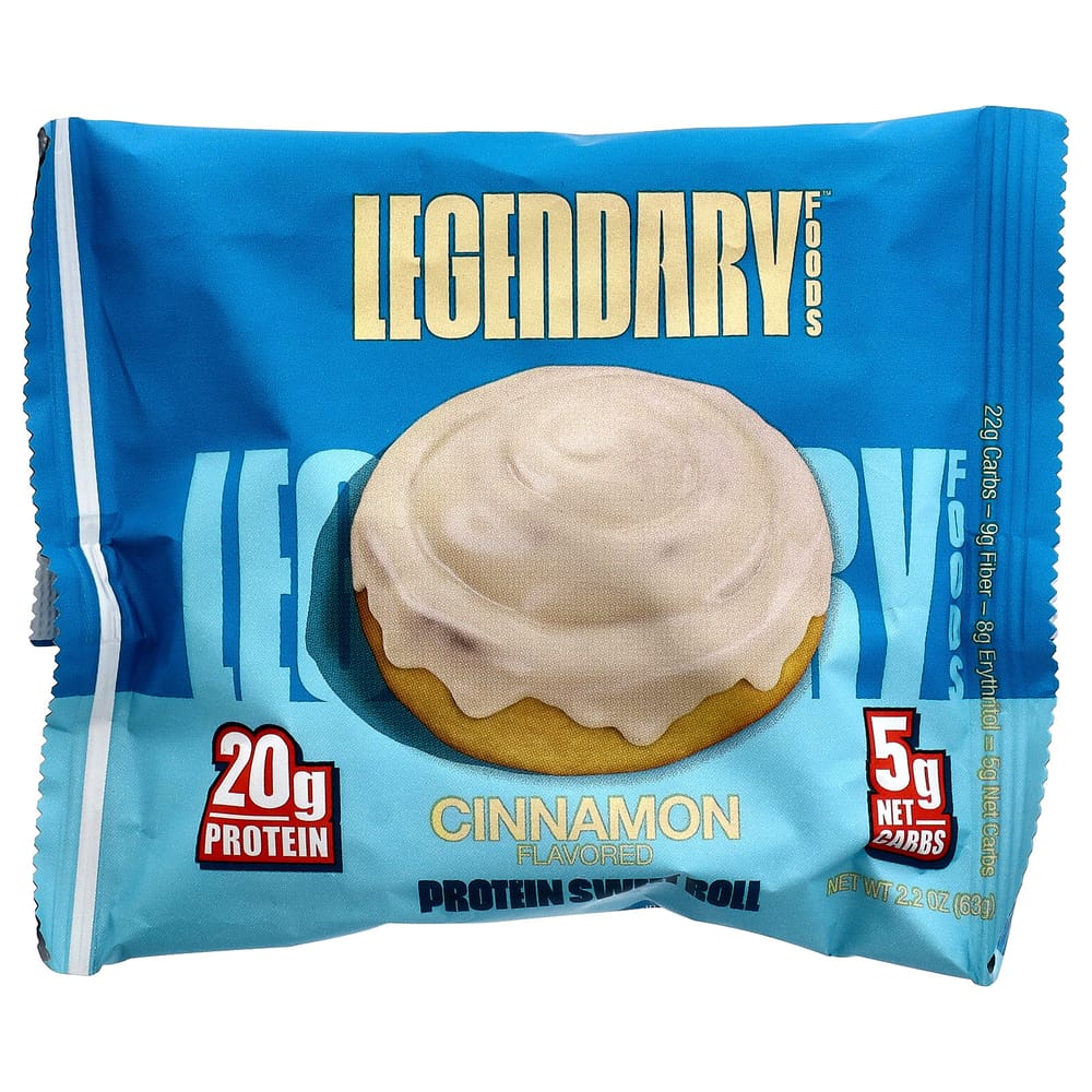 IHerb Protein Süßes Brötchen Zimt, 8er-Packung, 63g (2,2 Unzen) Jeder