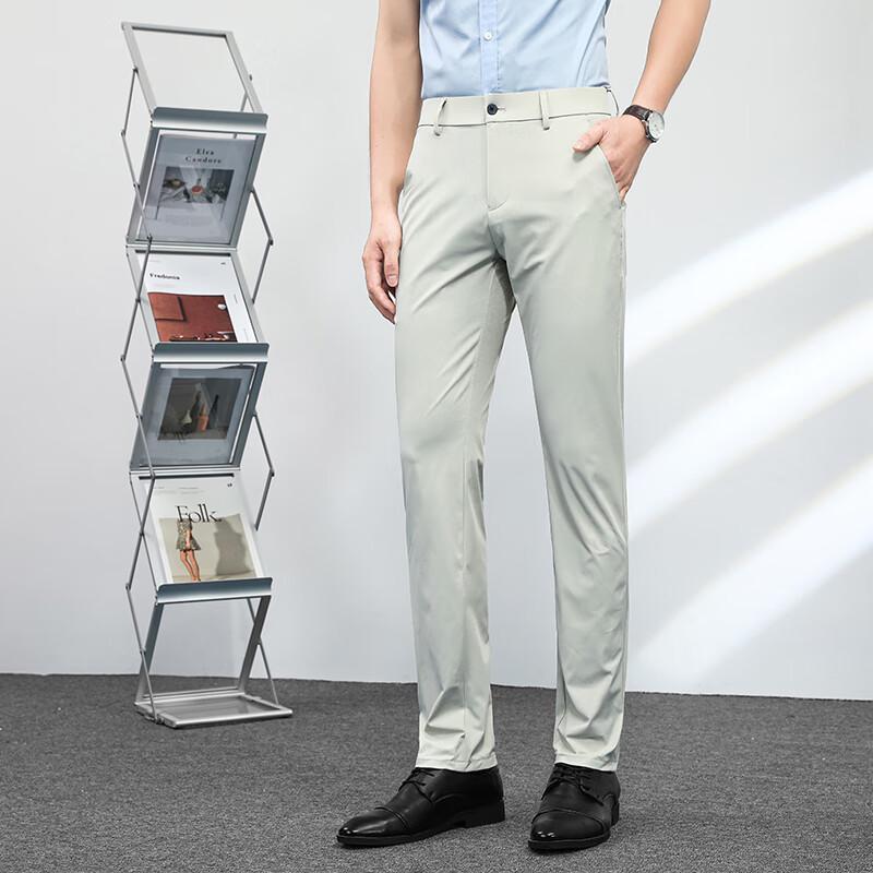 

Fengxun Men s Ice Silk Quick-Dry Casual Pants FXMY3201 31