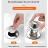 1Pcs Anti-Leak Water Stopper Anti-Odor Replacement Core Press Spring‑Loaded Basin Drain Stopper For Bathroom Sink Washbasin