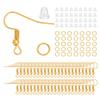 300pcs/Set Hypoallergenic Earring Hook Kit Mix-color Ear Wires Fish Hooks Open Jump Rings Earplugs For Earring Making Repair