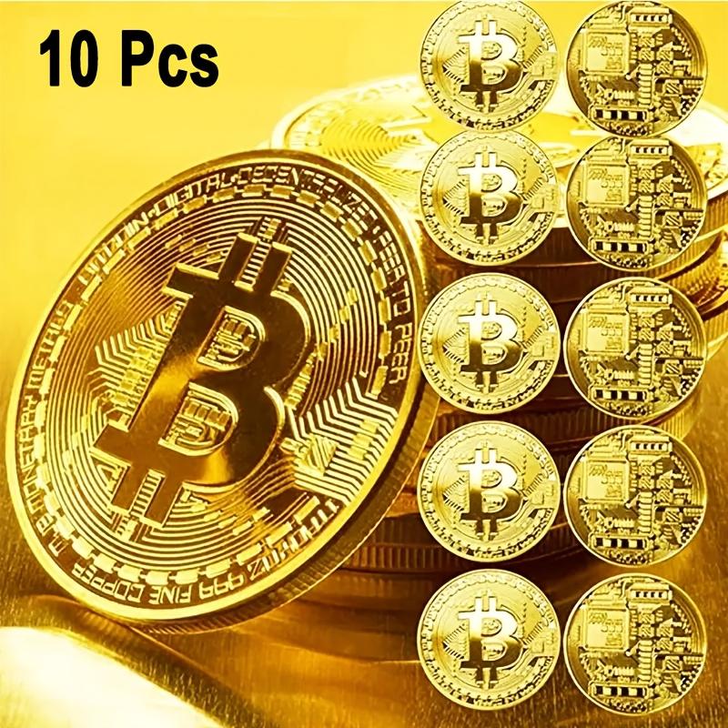 10/20pcs Exquisite Bitcoin Collectible, Virtual Currency Perfect for BTC Holders and Craft Enthusiasts in a Gift Box Set