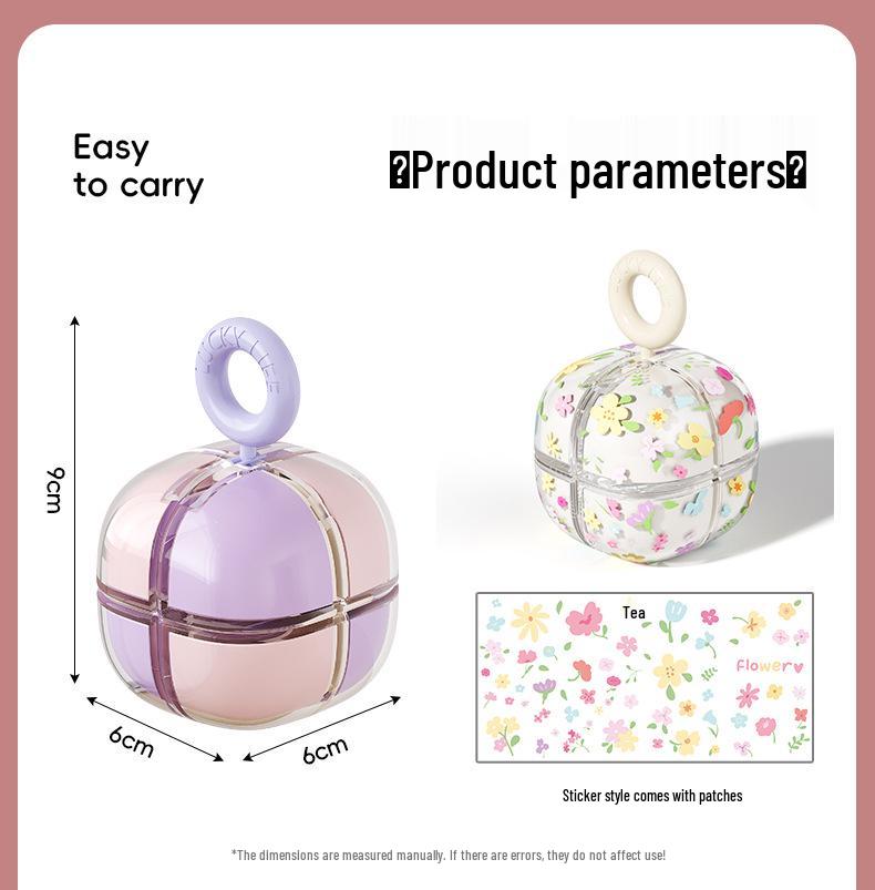 Magnetic Dopamine Pill Box: 7-Day Mini Portable Storage and Dispenser.