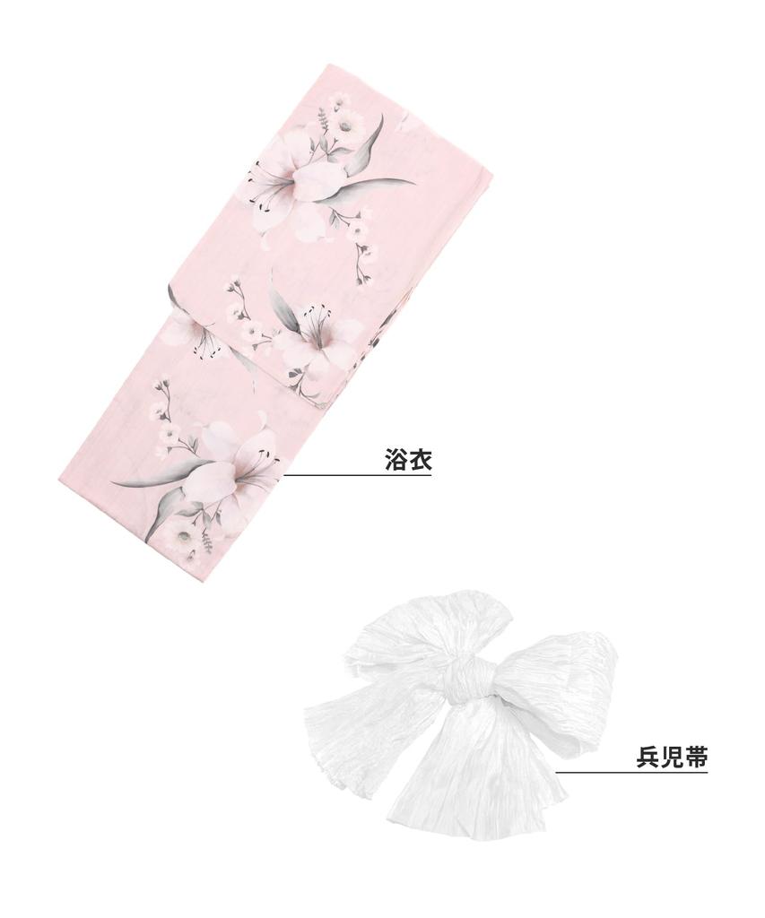 Yukata Set Junior Retro B Change Weave 2 Piece Set Heiko Girls [KYOETSU] (Yukata, Obi) (11.Karenka's Daydream, 150cm)