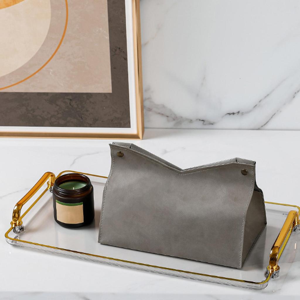 Serving Tray with Handles Jewelry Tray for Dressing Room Bathroom Decoration